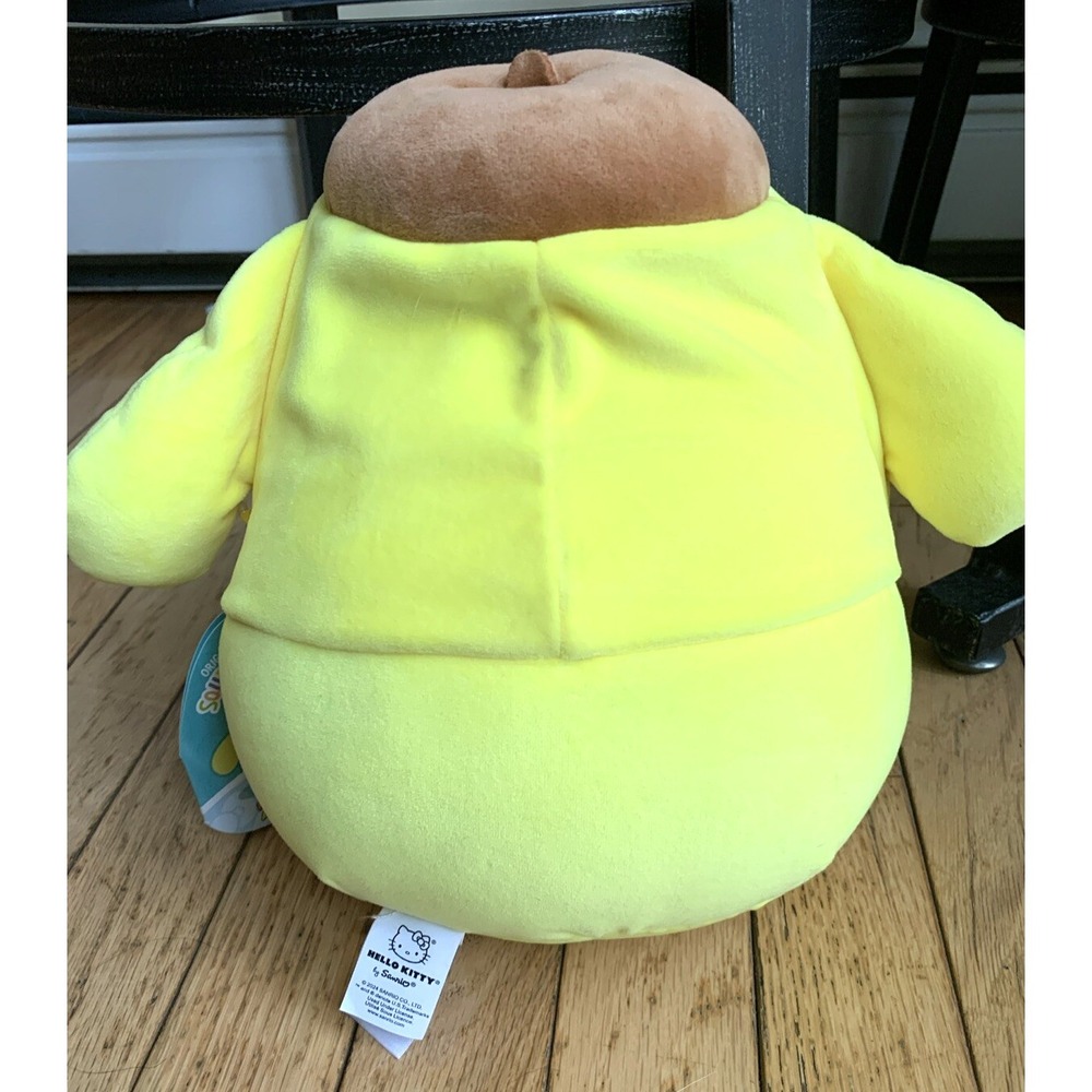 NEW Hello Kitty Squishmallow Pompompurin Hoodie Plush 8" Sanrio Jazwares wTAG - Picture 3 of 6